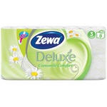 Бумага туалетная Zewa Deluxe 3-слойная белая с ароматом ромашки, 8 рул. в упак