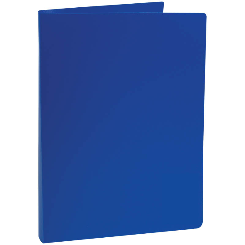 Папка пластиковая на 2 кольца OfficeSpace, А4, 25 мм, синяя