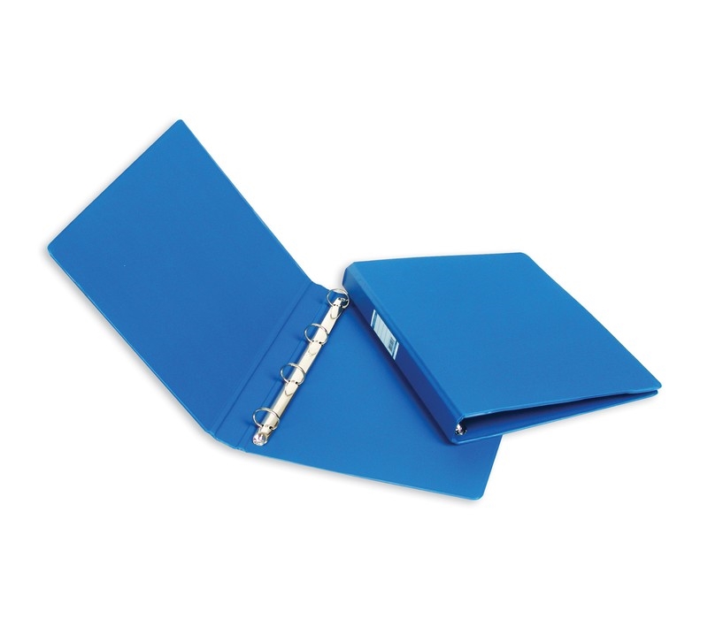 Папка пластиковая на 4 кольцах BANTEX А4 1301-01 35мм, синяя