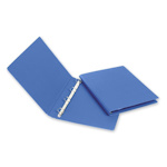 Папка пластиковая на 4 кольцах BANTEX А4 1355-01 25мм, синяя
