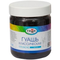 Гуашь Гамма Классическая 221060505, черная, 500 мл