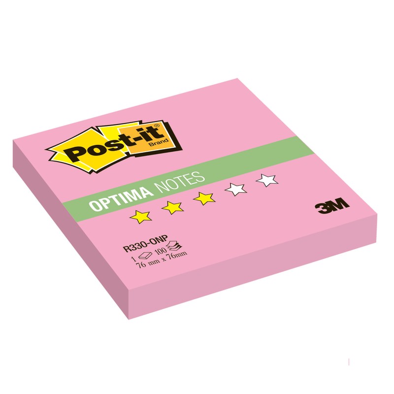 Стикеры Post-it Original R330-ONP 76x76 мм Z-сложение розовые неоновые, 100 л