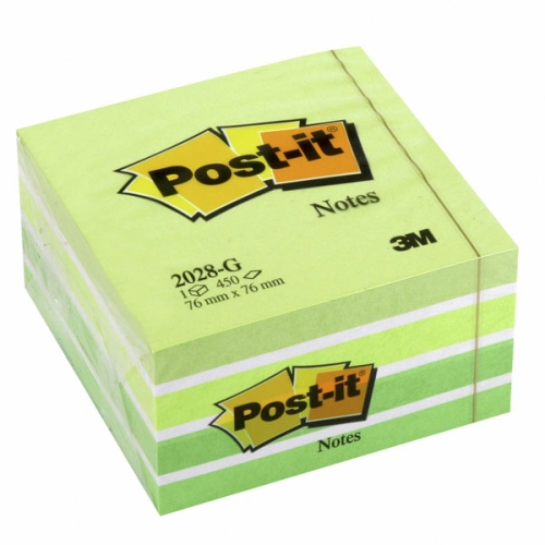 Стикеры Post-it Original 2028-G 76x76 мм пастельные 5 цветов 1 блок, 450 листов