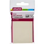Стикеры Attache 76x51 мм, пастельные желтые, 100 л
