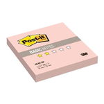 Бумага для заметок с клеевым краем Post-it Basic 654R-BP, 76х76 мм, розовые, 100 л