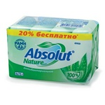 Мыло туалетное ABSOLUT Алоэ 6065, комплект 4 шт х 75 г, антибактериальное