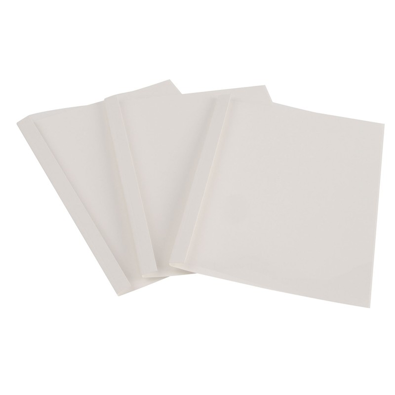 Термообложки для переплета Promega office пластиковые А4, корешок 14 мм 80 шт., белые