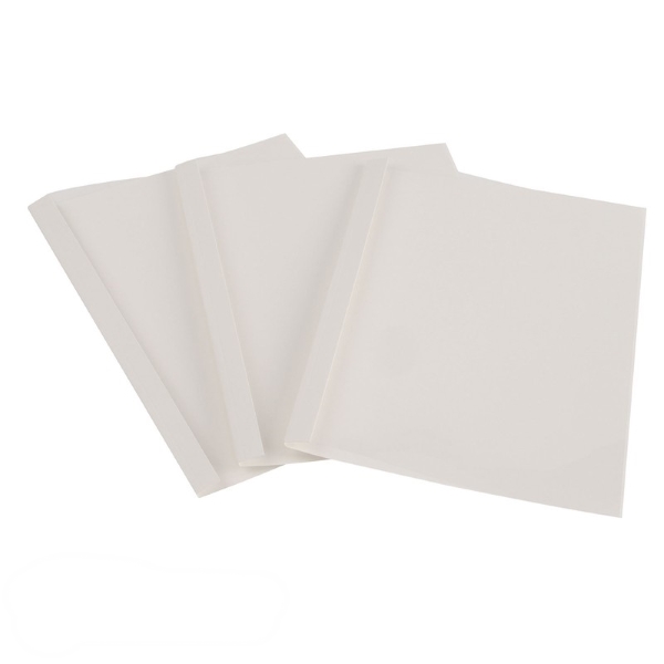 Термообложки для переплета Promega office пластиковые А4, корешок 12 мм 80 шт., белые
