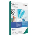 Обложки для переплета А4 GBC CE011840E ColorClear 180 мкм зеленые, пластиковые, прозрачные тонирован…
