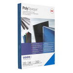Обложки для переплета А4 GBC PolyOpaque IB386800 300 мкм, синие, непрозрачные, пластиковые, 100 шт