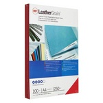 Обложки для переплета GBC CE040031 LeatherGrain A4 красный, картон - кожа, 100л. 250 г/м