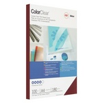 Обложки для переплета А4 GBC CE011830E ColorClear 180мкм красные, пластиковые, прозрачные тонированн…