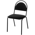 Стул Furniture РС00М-101-01 Стандарт, каркас чёрный, обивка ткань чёрная