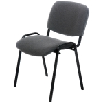 Стул Furniture Л-03/РС10-102-01 Изо, каркас чёрный, обивка ткань серая