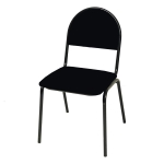 Стул СМ 7 черный кожзаменитель - стул для посетителей. 28172