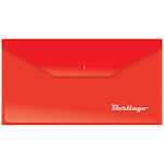 Папка-конверт на кнопке С6 Berlingo AKk_06303, 180 мкм, красная