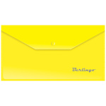 Папка-конверт на кнопке С6 Berlingo AKk_06305, 180 мкм, желтая