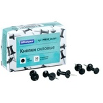 Кнопки силовые OfficeSpace PPB50_26569, 50 шт., черные, карт. упак., черный