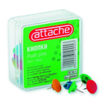 Кнопки пластиковые цветные Attache 50-2 50 шт. упак