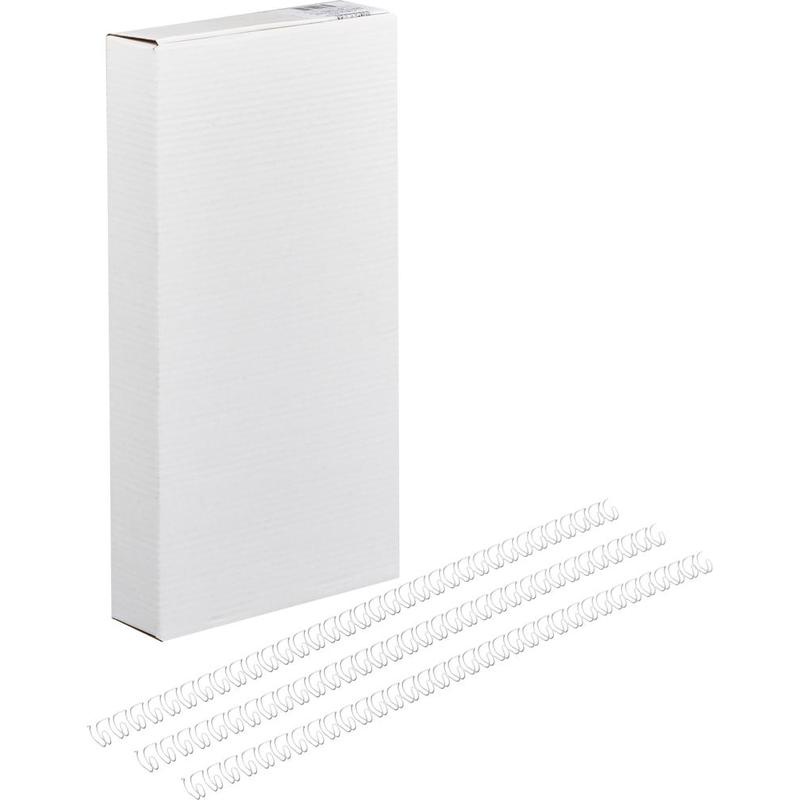 Пружины для переплета металлические ProMega Office 6,4 мм, белые 100шт