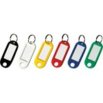 Бирки для ключей пластиковые BRAUBERG 231151, 12 шт. в упак, ассорти