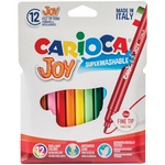 Фломастеры Carioca Joy 40531, 12 цветов, смываемые, картон