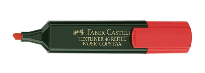 Маркер-выделитель текста Faber-Castell 154821, цвет красный