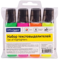 Набор текст-маркеров OfficeSpace H4_16451, 4 цвета, 1-5 мм