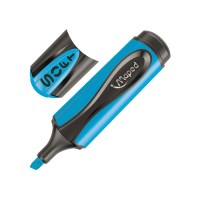 Маркер текстовыделитель Maped Ultra Soft, гибкий пишущий узел, 1-5 мм, голубой