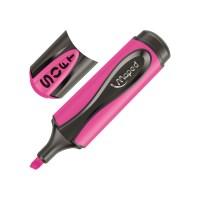 Маркер текстовыделитель Maped Ultra Soft, гибкий пишущий узел, 1-5 мм, розовый