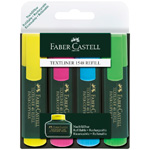 Набор текст-маркеров Faber-Castell 1548, 4 цвета, 1-5 мм