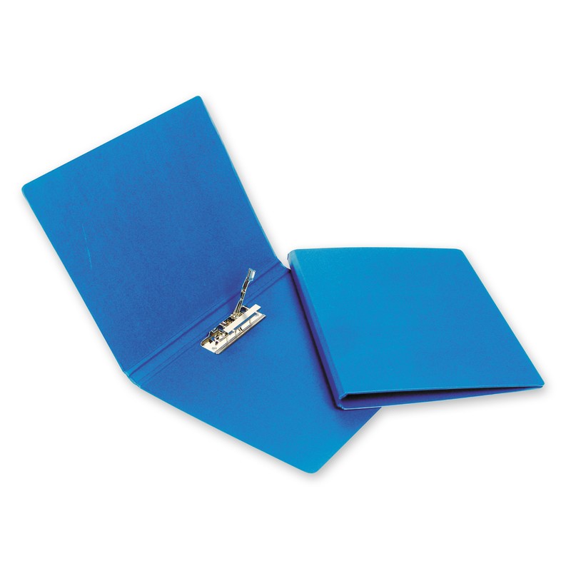 Папка с механическим прижимом BANTEX 3301 01 синяя, жесткая обложка