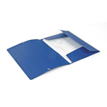 Папка пластиковая А4 с резинками Attache, синяя, 0.45 мм