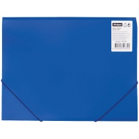 Папка пластиковая с резинками OfficeSpace FE2_324, А4, 500 мкм, синяя