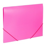 Папка на резинках BRAUBERG "Office" 228083, розовая, до 300 листов, 0,5 мм