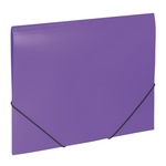 Папка на резинках BRAUBERG "Office" 228081, фиолетовая, до 300 листов, 0,5 мм