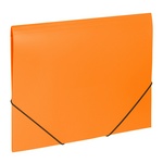 Папка на резинках BRAUBERG "Office" 228084, оранжевая, до 300 листов, 0,5 мм