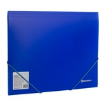 Папка на резинках BRAUBERG "Neon" 227463, неоновая, синяя, до 300 листов, 0,5 мм