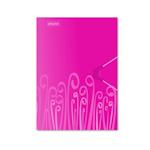Папка пластиковая А4 с резинками Attache Fantasy, розовая