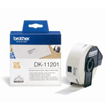 Картридж Brother DK11201 29 мм х 15.2 м, бумажная лента, черный текст на белом фоне