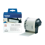 Картридж Brother DK22205, 62 мм х 30,5 м, бумажная лента, черный текст на белом фоне