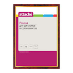 Настенная рамка для сертификатов Attachе А4, золото, пластиковый багет, 21х30 см