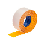 Этикет-лента Эконом 22 х 12 мм оранжевая волна, 1000 шт. в рулоне, 10 рул
