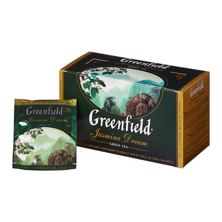 Чай Greenfield Jasmin Dream, зеленый, 25 пакетиков