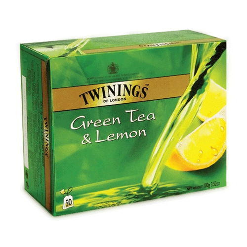 Чай Twinings Green tea & Lemon, зеленый, 50 пакетиков