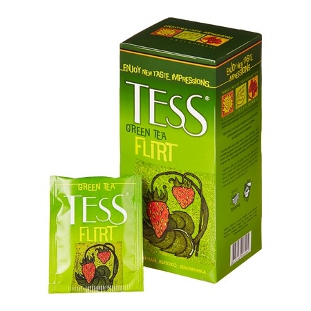 Чай Tess Flirt зелёный, 25 пакетиков
