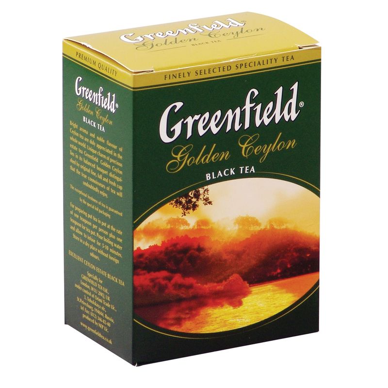 Чай Greenfield Golden Ceylon, черный листовой, 100 г