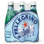 Вода минеральная газированная San Pellegrino, 0,5 л, 6 шт. в упак