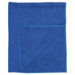 Тряпка для мытья пола, ПЛОТНАЯ микрофибра, 70×80 см, синяя, ЛЮБАША "ПЛЮС", 606309