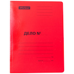 Папка-скоросшиватель OfficeSpace Дело, картон мелованный, 300 г/м2, красный
